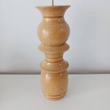 Set of 3 Scandinavian turned wooden candle holders