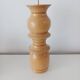 Set of 3 Scandinavian turned wooden candle holders