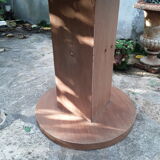 Round bistro table in vintage wood