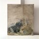 Oil painting of an interior scene 1940, portrait of children signed