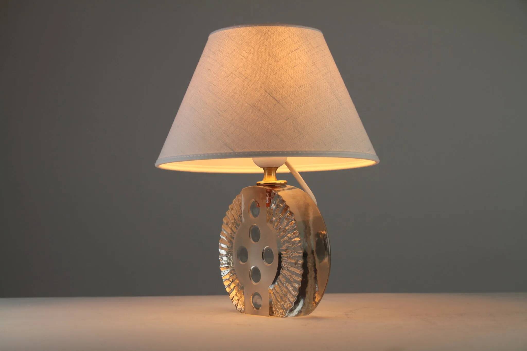Glass Table Lamp by Nybro Glasbruk – Sweden, 1960s/1970s