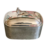 Art deco silver metal box