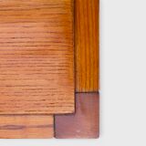 Vintage coffee table in solid elm from the 1970s.