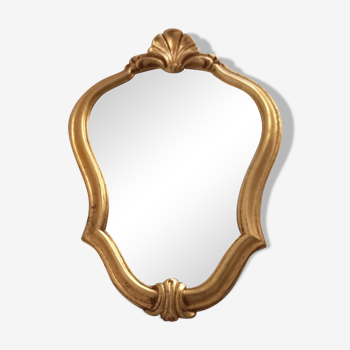 Small golden mirror