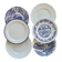 6 mismatched vintage blue and white dinner plates – Earthenware and porcelain