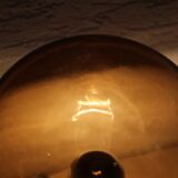 Table lamp vintage smoked glass