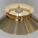Brass colored aluminium pendant light by Carl Thore for Granhaga Metall. Sweden 1970s