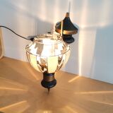 Art Deco metal glass wall sconce lamp