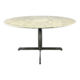 Roche Bobois round marble table for 6 people, 1970s