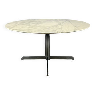 Roche Bobois round marble table for 6 people, 1970s