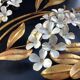 Hans Kogl 2 Vintage Wisteria Floral Wall Sconces with Gold Leaf Finish, 4 Lights
