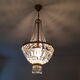 Basket chandelier with stamps
