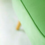 Chaise club vert, années 60-70
