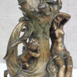Art-nouveau sculpture signed " hyppolite moreau "