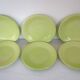 6 antique dinner plates and serving dish Ceramiche, Italy