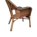 Fauteuil en rotin ancien
