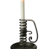 Vintage metal spring candle holder