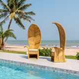 Rattan armchair