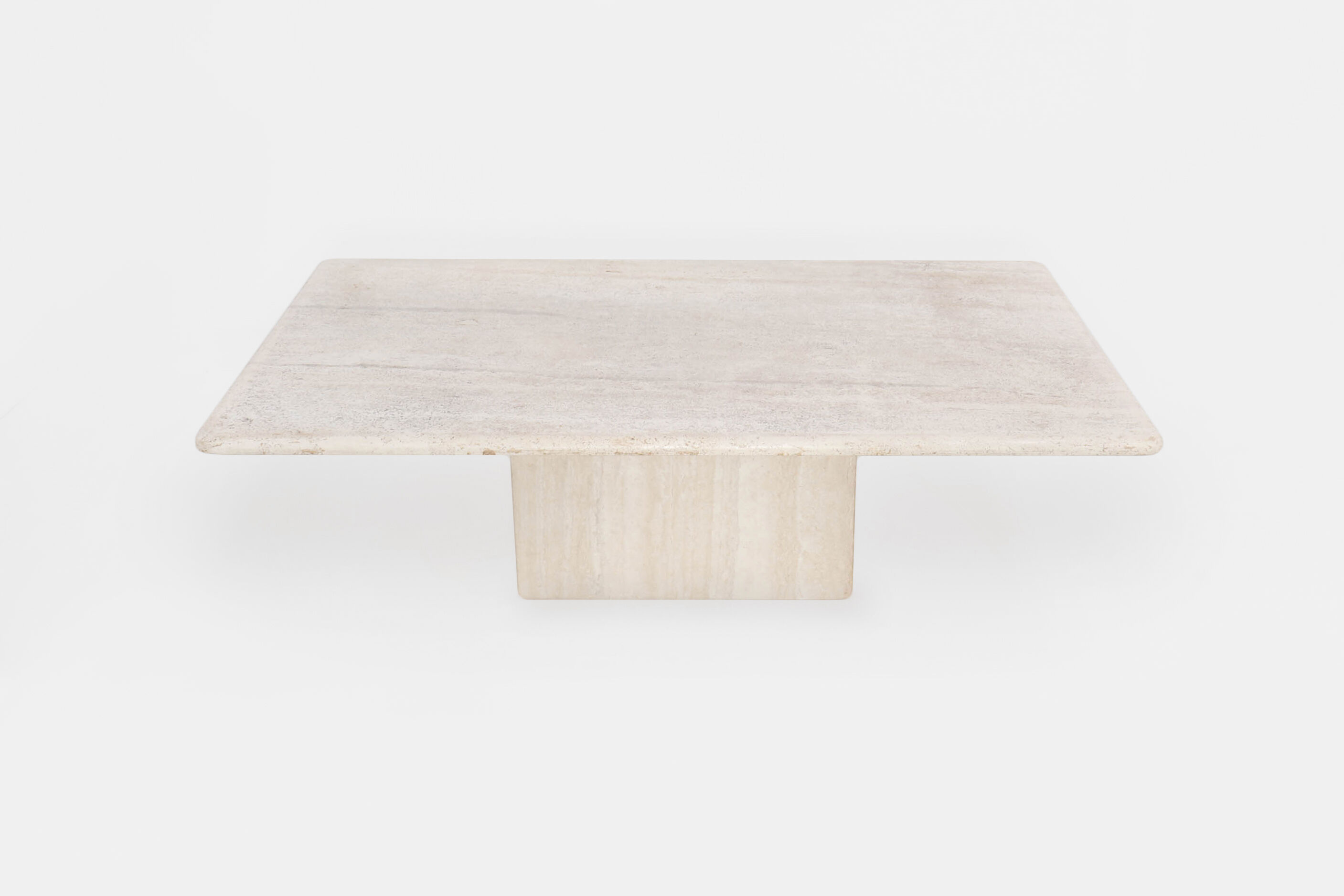 Mid century vintage travertine coffee table