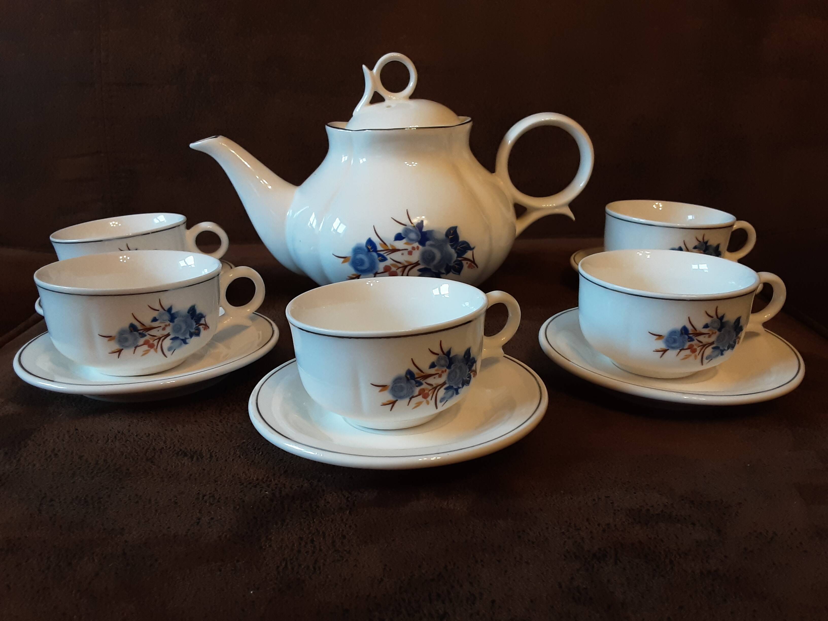 Asian porcelain tea or coffee set