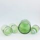 Carafe et 3 verres vintage en verre