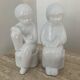 Pair of vintage ceramic bookends 70s-80s