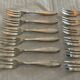 Cutlery.12 dessert forks .silver metal