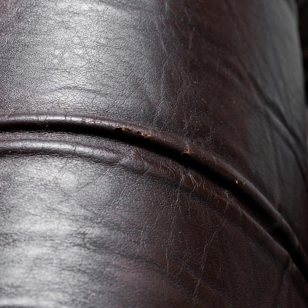 Pair of leather armchairs mod. panarea lev&lev 70s vintage modern