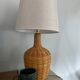 Lampe en rotin électrifiée à neuf