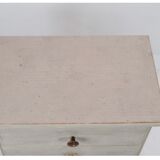 Small Gustavian Gray Painted Chest of Drawers with Original Paint