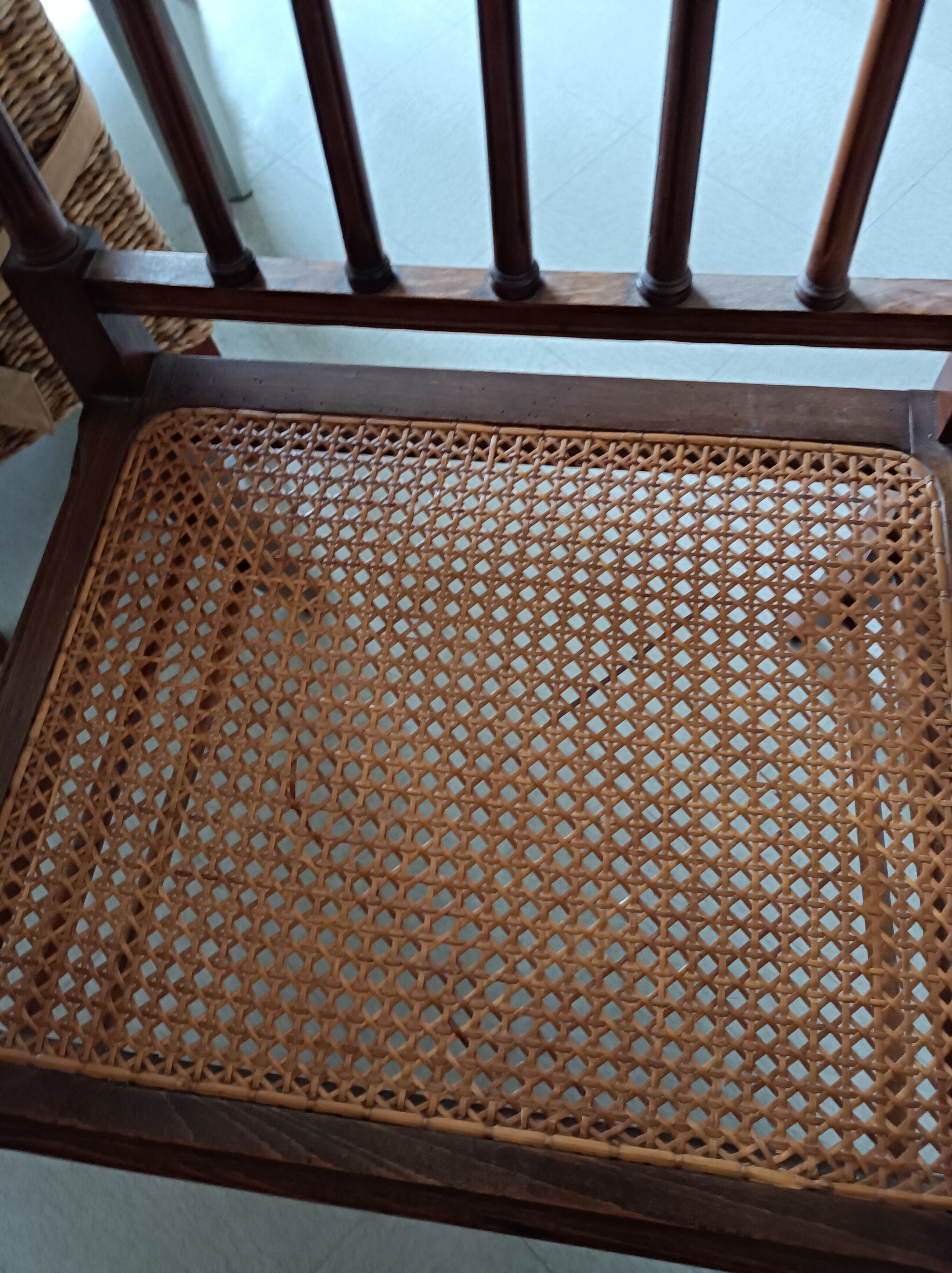 Cannage background armchair