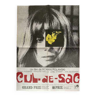 Original cinema poster "Cul-de-sac" Roman Polanski, Françoise Dorleac 60x80cm 1966