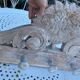 Raw carved wood coat rack