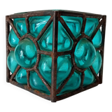 Vintage blown glass candle holder from the 60s/70s