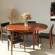 Round dining table with extension - McIntosh - 60s