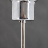 1970s Chrome Plated Chandelier with Murano Glass , Italy