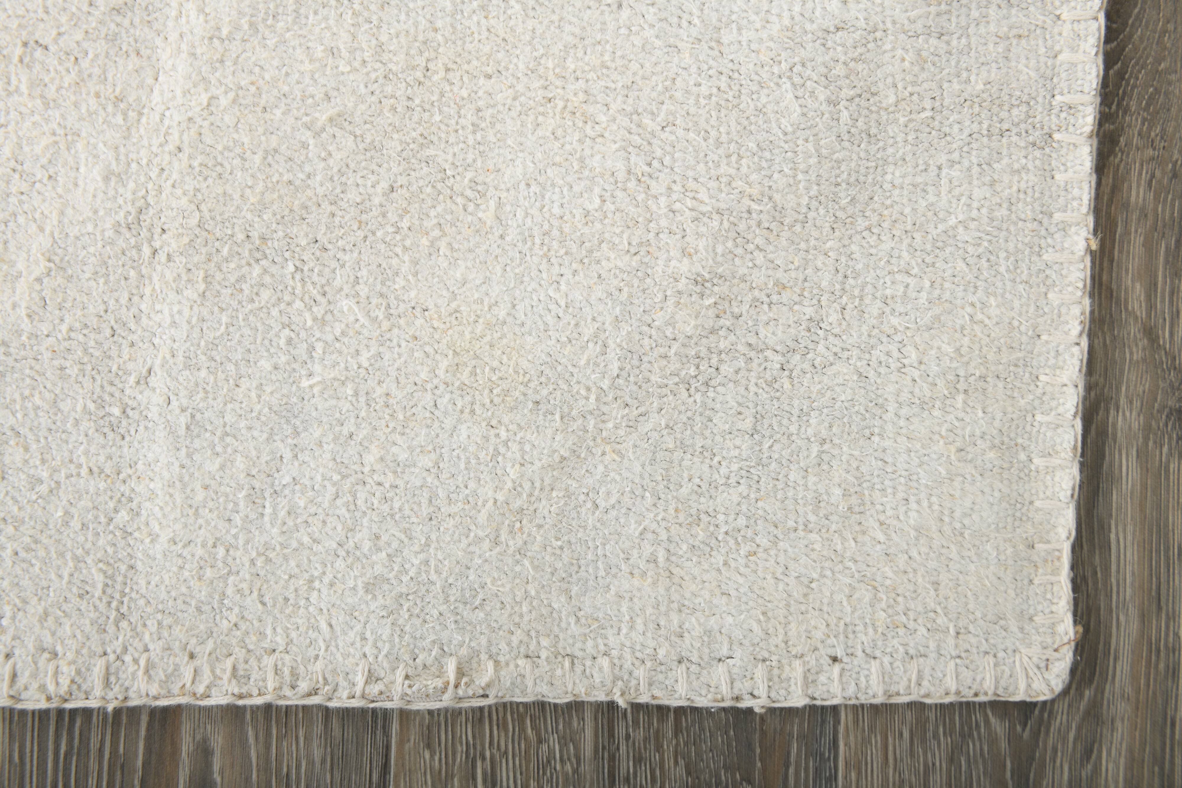 Off-White Oversize Vintage Kilim Rug For Designer, 238x302 Cm