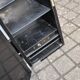 Vintage mirror cabinet in wood and chrome metal - backlit dressing table shelf 1950-1960