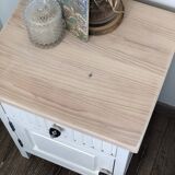 Solid wood bedside table