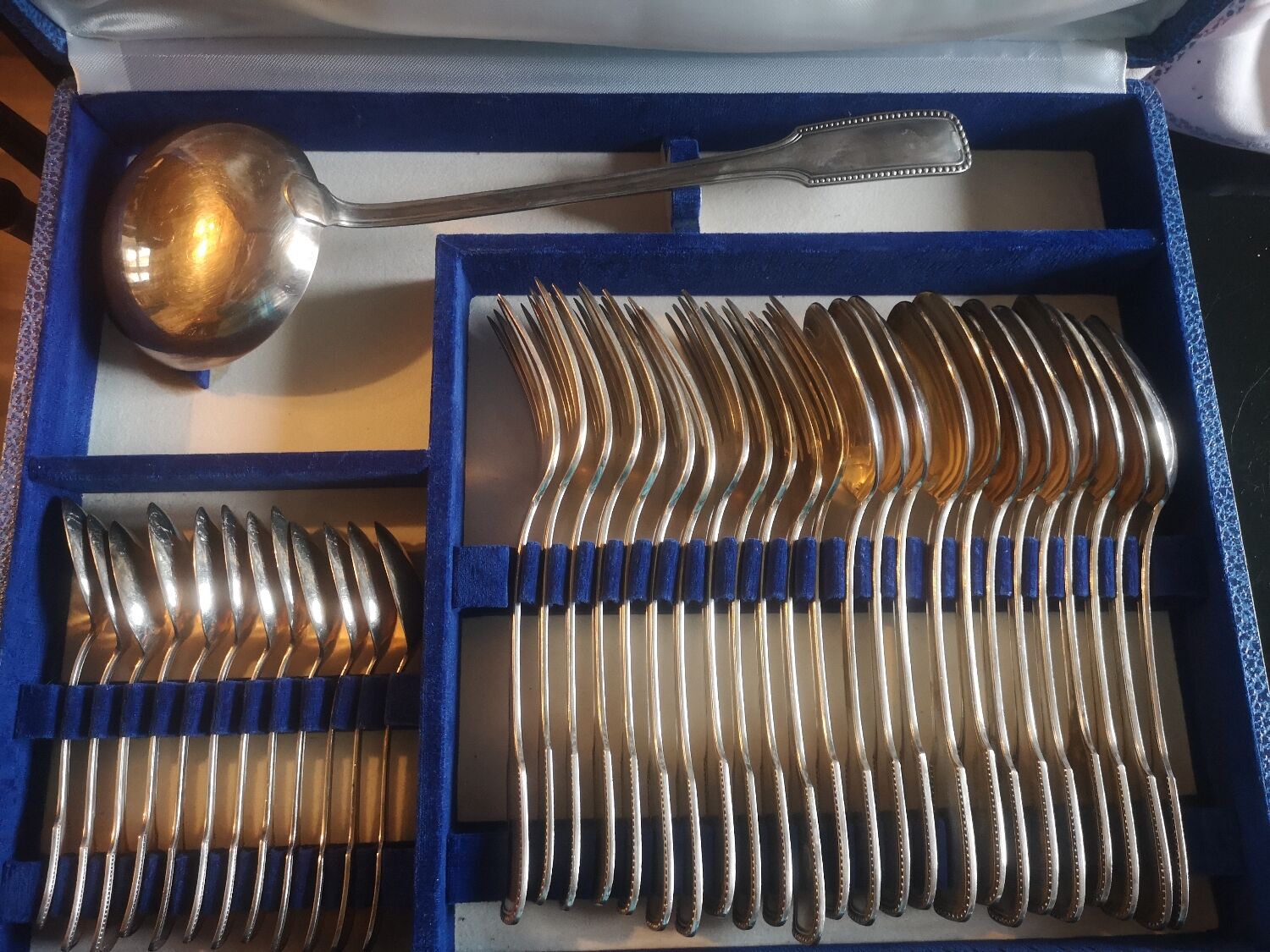 Silver-plated metal cutlery by Boulenger