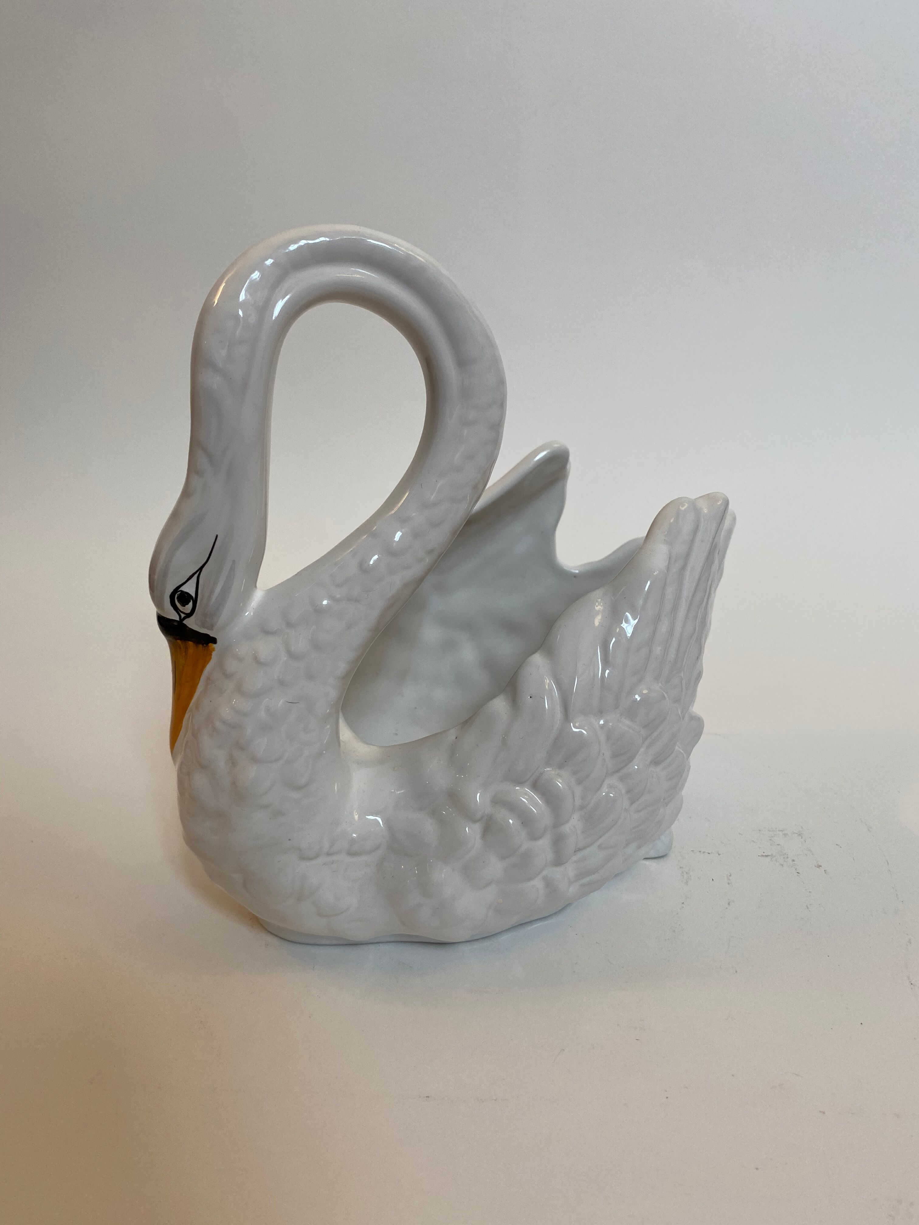 Ceramic swan