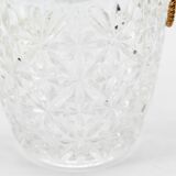 Old glass ice bucket
