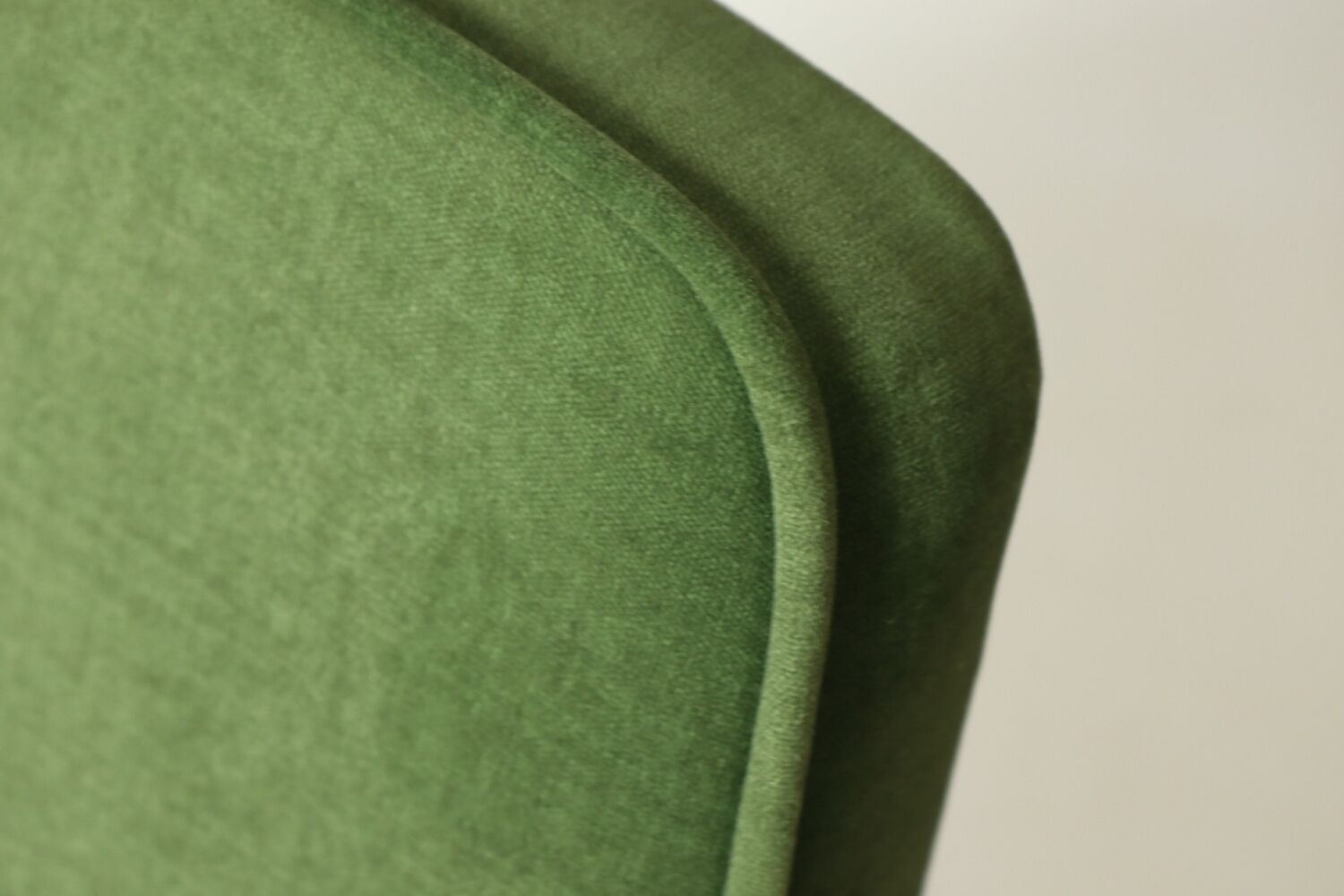 Pair of royal green velvet armchairs