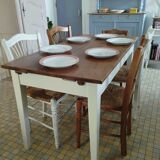 Farmhouse table with extensions