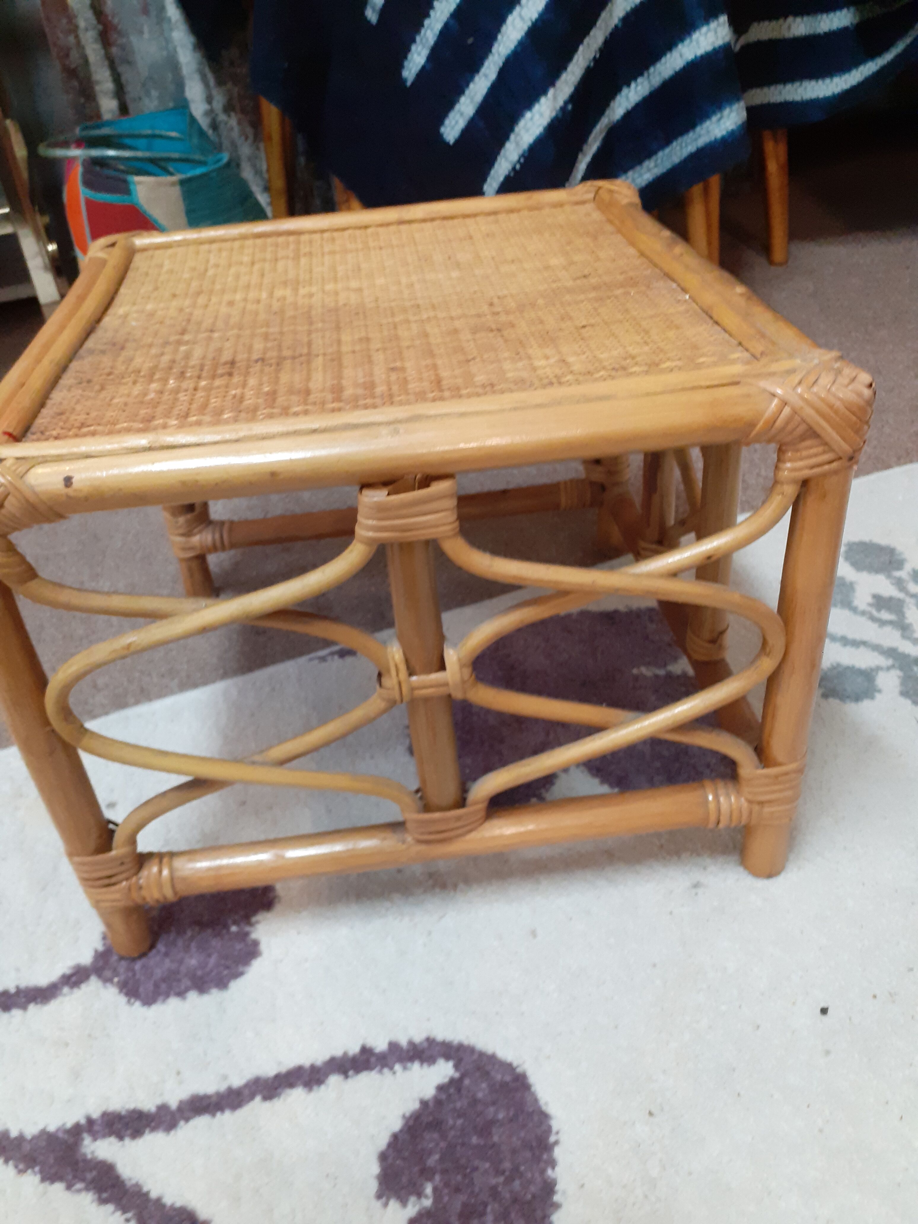 Rattan coffee table