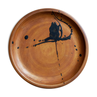 Assiette à dessert céramique "Poterie du Colombier" vintage