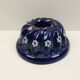 Decorative blue mold in ceramic deco flowers G.W. – Diameter 25 cm