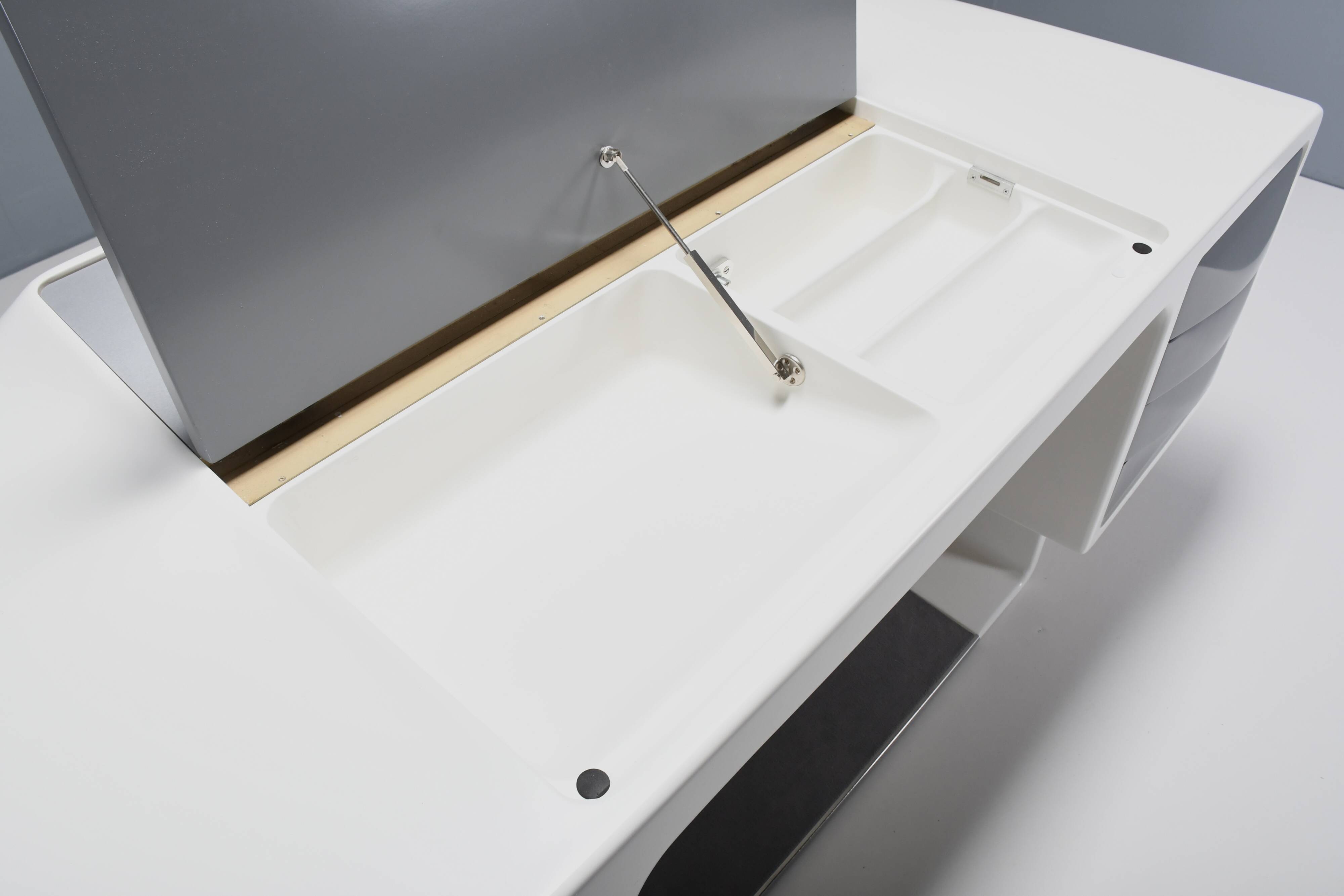 Rare Fiberglass Directors Desk by Ernest Igl for Wilhelm Werndl, 1970s