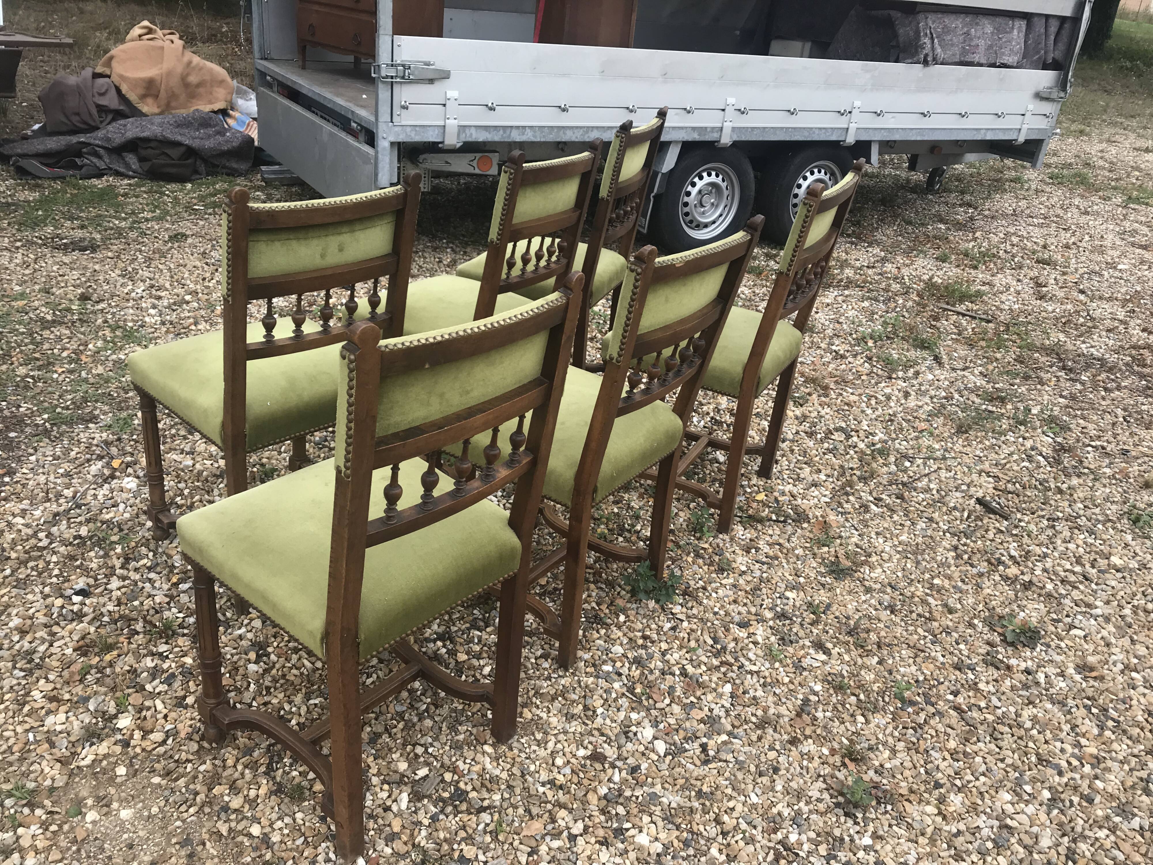 Set of 6 henry II chairs
