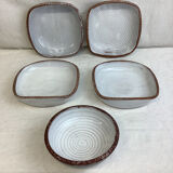 Set of vintage cups made in France Vallauris